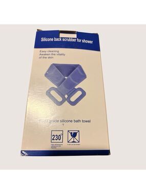 Bath Accessory Silicone Back Scrubber NIB Unisex